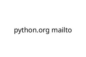 python.org mailto